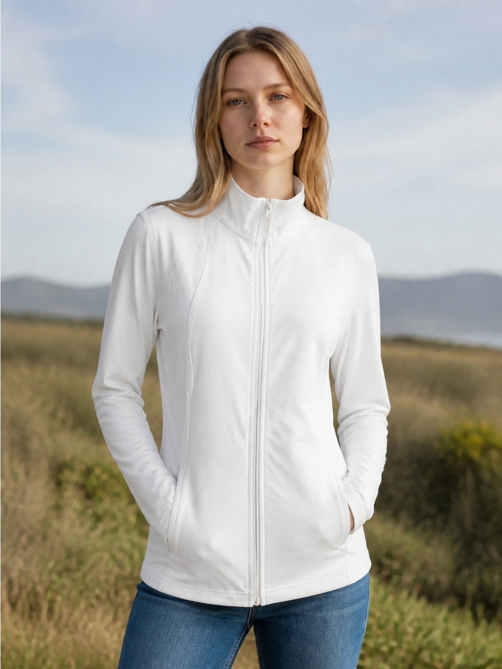 Spyder Women's White Full-Zip Utility Jacket